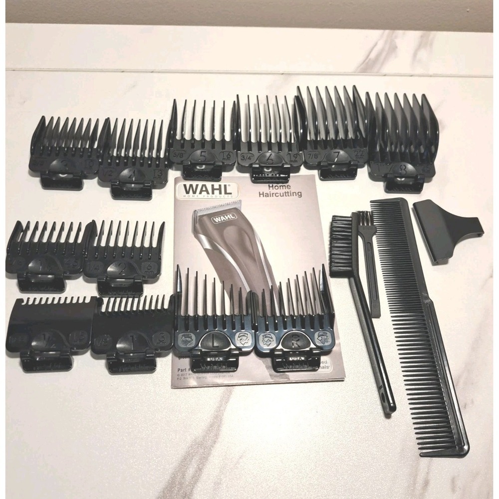 Wahl Hair Clipper Accessories and Travel Bag Including Attachments **No Razor